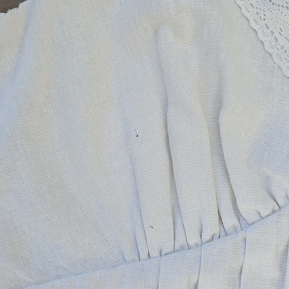 Taylor Linen Blend Midi Elegant White Sleeveless Dress Size 8 - Picture 4 of 9
